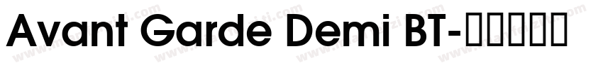 Avant Garde Demi BT字体转换